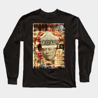 King Fukuzawa / Money Origami Long Sleeve T-Shirt